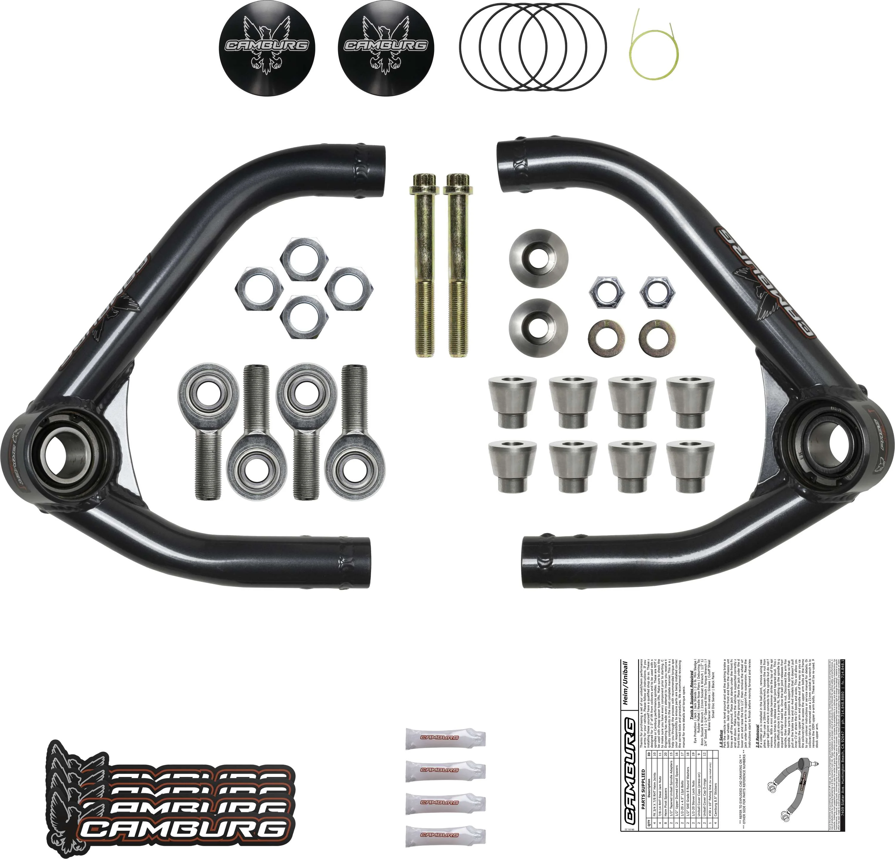 1.25" Performance Uniball Upper Arms (w/ covers) - Image 5
