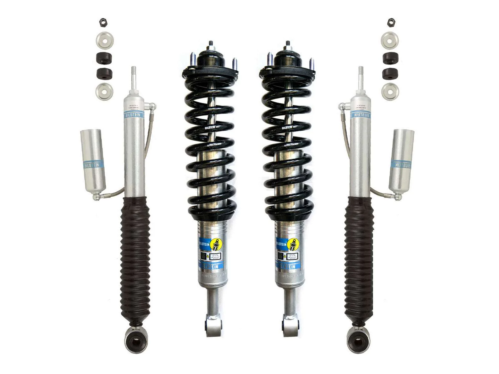 Bilstein 6112 Strut & Spring Assembled + Rear 5160 Reservoir Shocks Set for 2010-2024 Toyota 4Runner With KDSS 4WD - Image 5