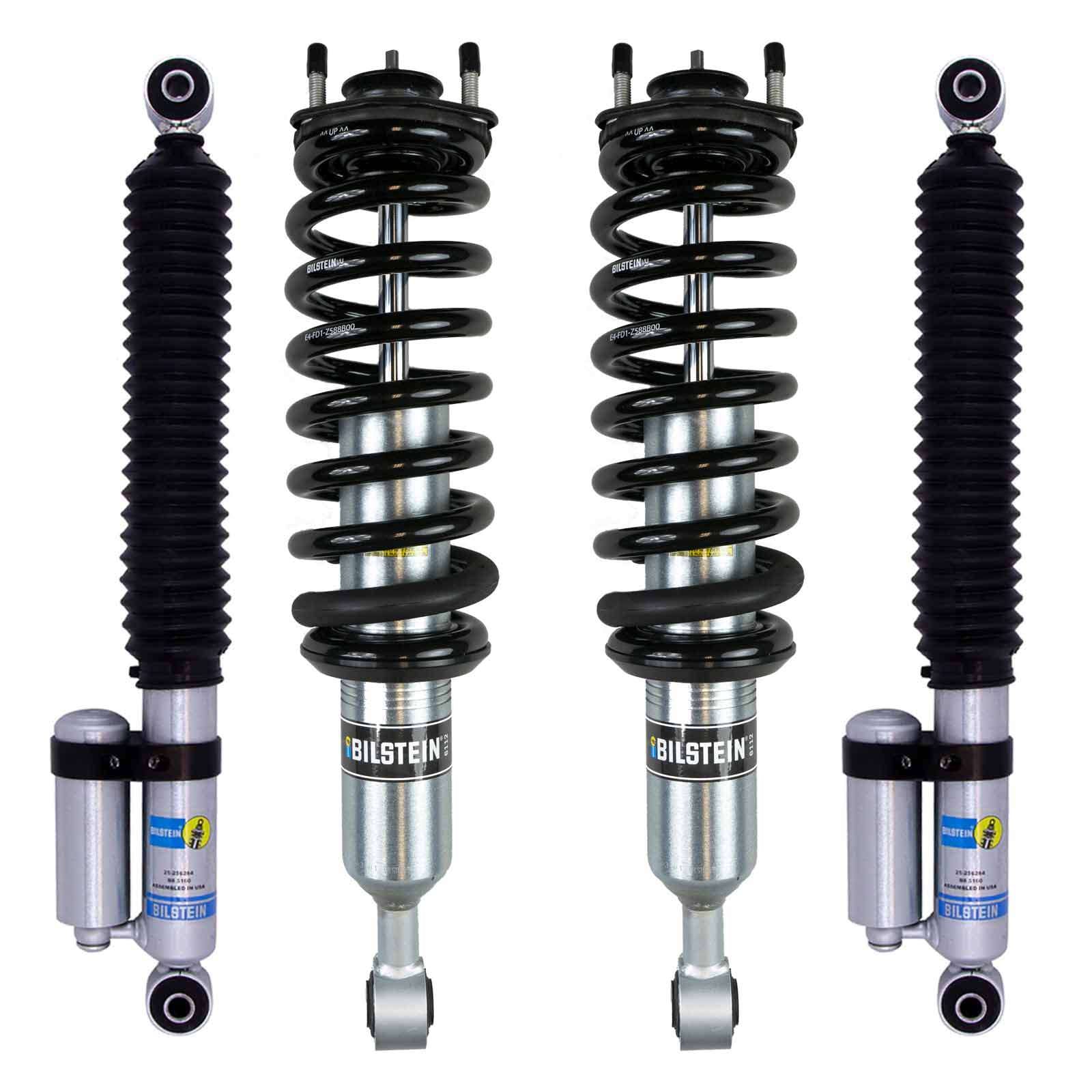 Bilstein 6112 Strut & Spring Assembled + Rear 5160 Reservoir Shocks Set for 2015-2022 Chevrolet Colorado 4WD RWD - Image 7
