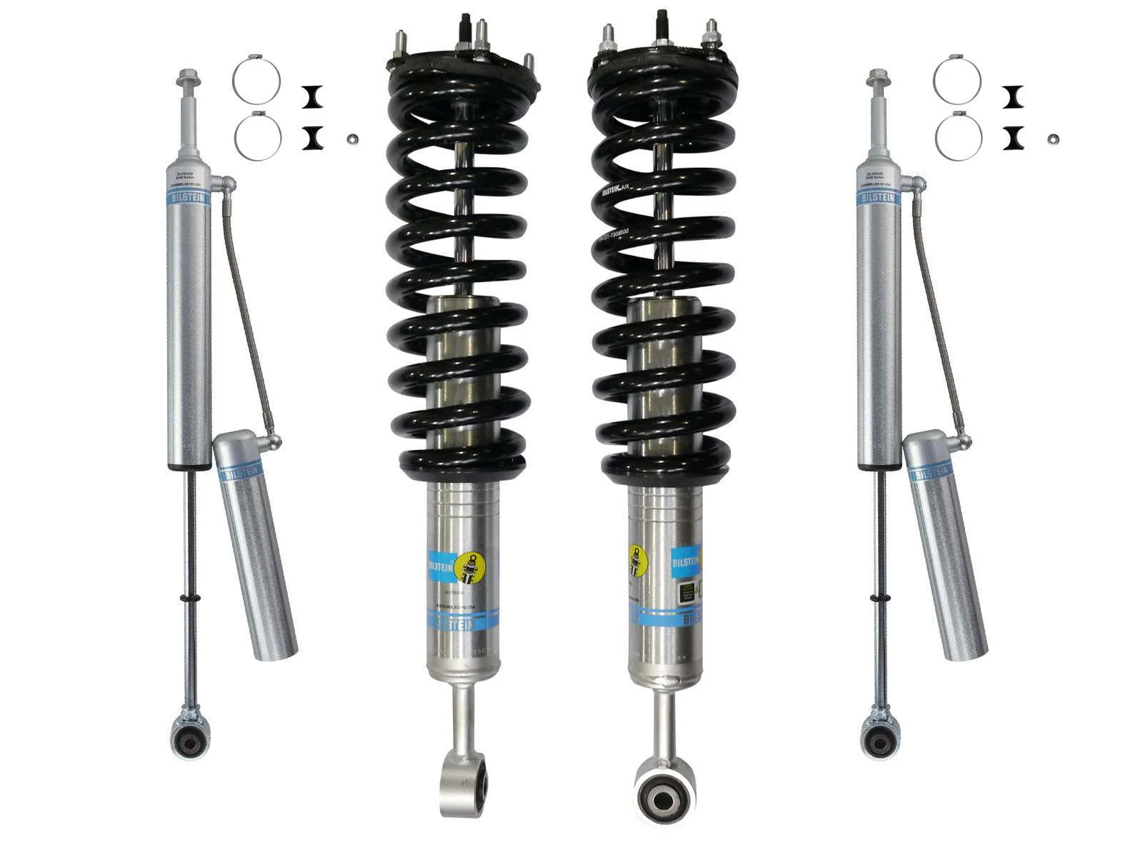 Bilstein 6112 Strut & Spring Assembled + Rear 5160 Reservoir Shocks Set for 2019-2024 Ram 1500 Classic 4WD Quad/Crew Cab 4.7L V8 - Image 3