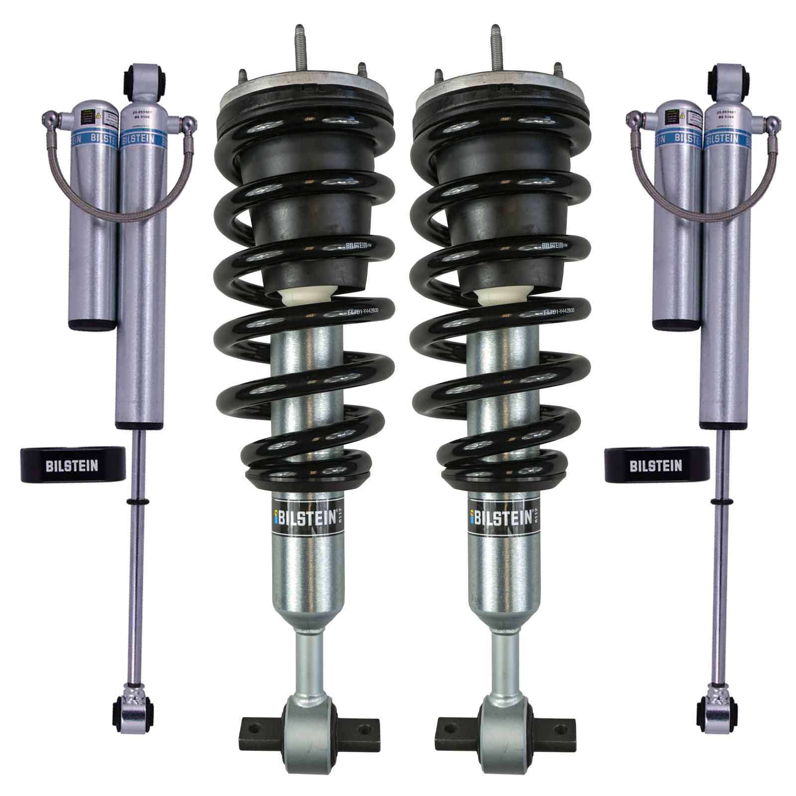 Bilstein 6112 Strut & Spring Assembled + Rear 5160 Reservoir Shocks Set for 2019-2024 GMC Sierra 1500 4WD RWD - Image 6
