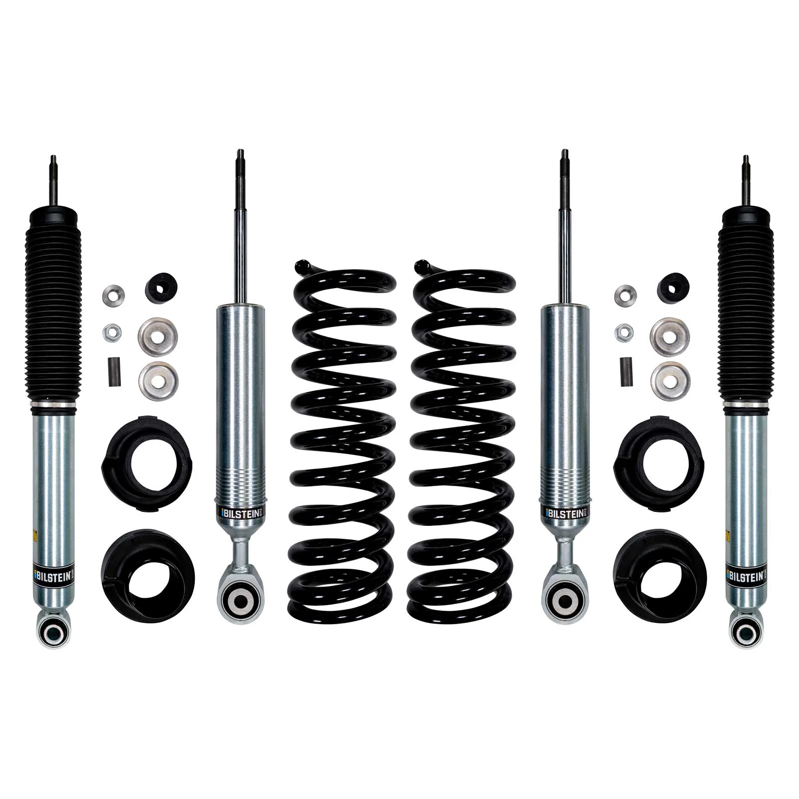 Bilstein 6112 Strut & Spring + Rear B8 6100 Shocks Set for 2022-2024 Toyota Tundra 4WD w/0-2.3" lift