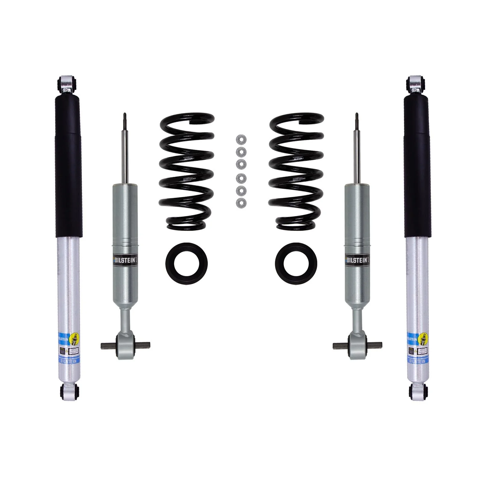 Bilstein 6112 Strut & Spring + Rear 5100 Shocks Set for 2019-2024 GMC Sierra 1500 AT4 4WD w/0-1.2" lift - Image 2