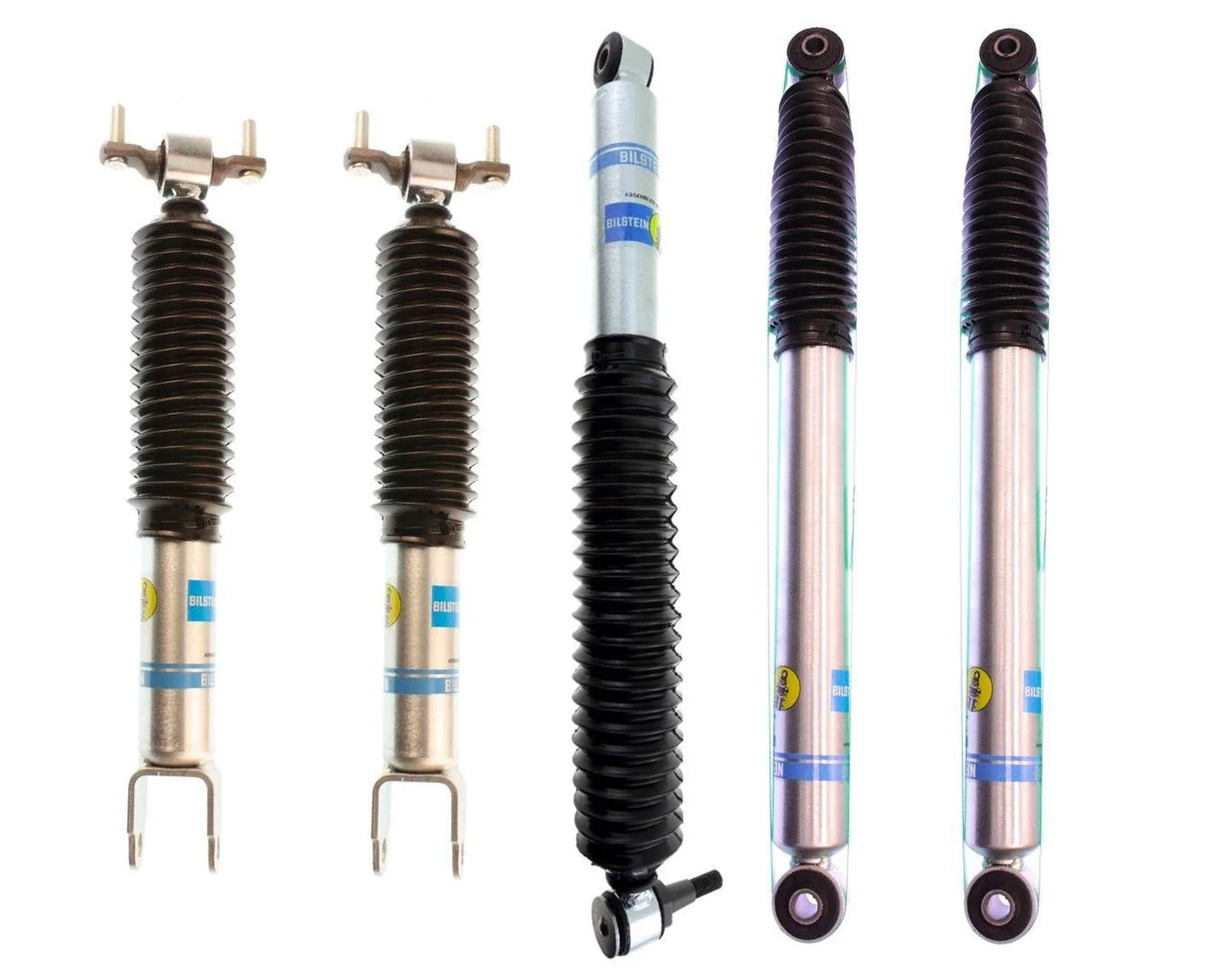 Bilstein 5100 Monotube Shocks & Steering Stabilizer Kit for 2011-2023 Chevrolet Silverado 2500 HD 4WD RWD - Image 2