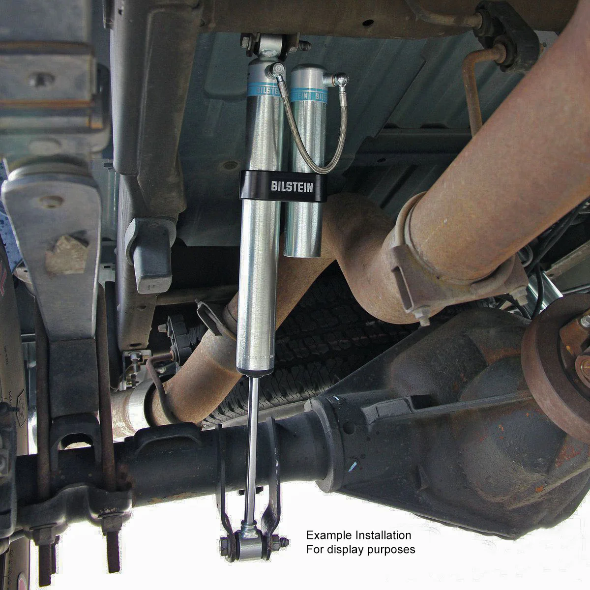 Bilstein 5160 w/ Remote Reservoir Shocks Front Pair for 2001-2010 Chevrolet Silverado 2500 HD 4WD RWD - Image 3