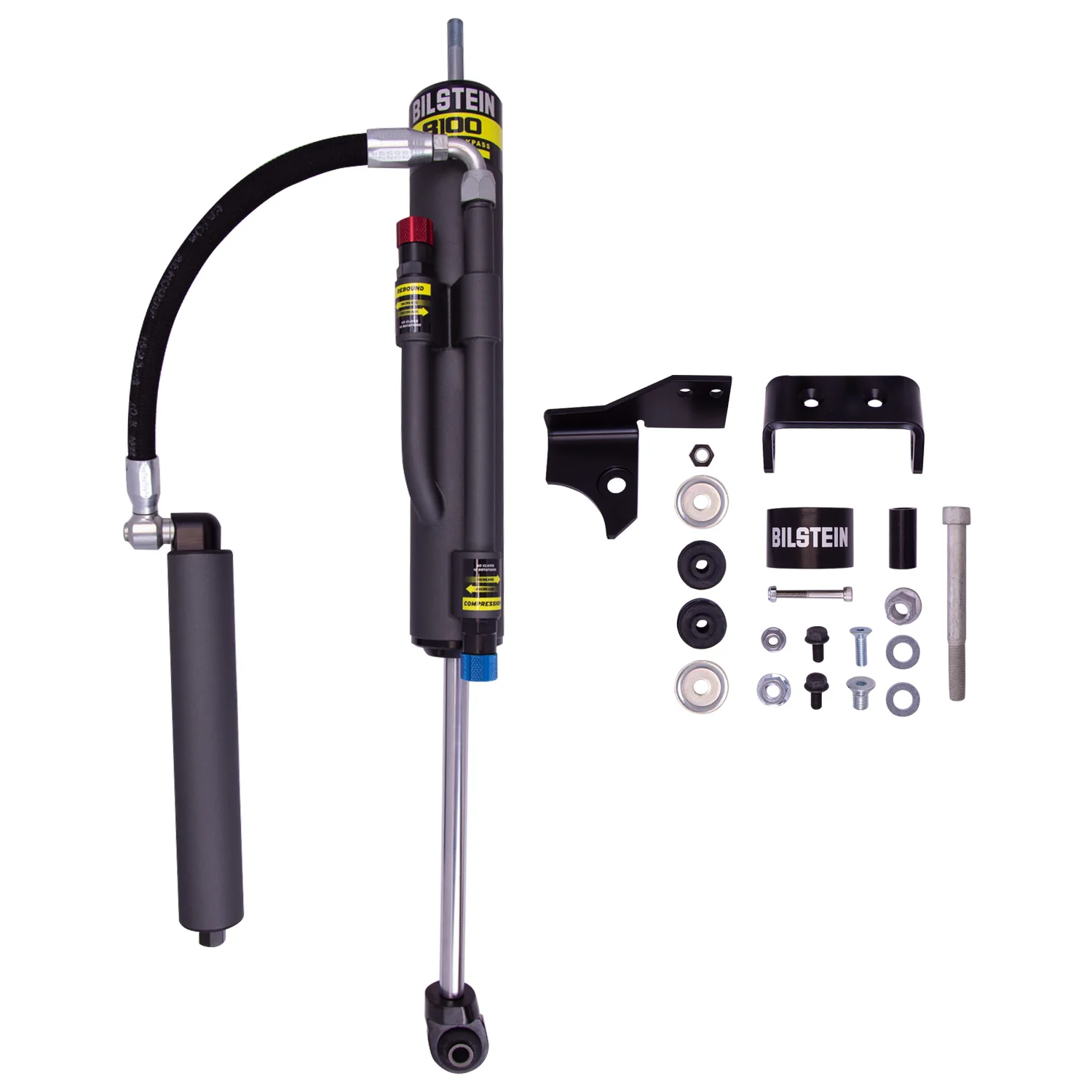 Bilstein B8 8100 Bypass Reservoir Shocks for 2007-2018 Jeep Wrangler JK w/3.5-5" lift Front Left