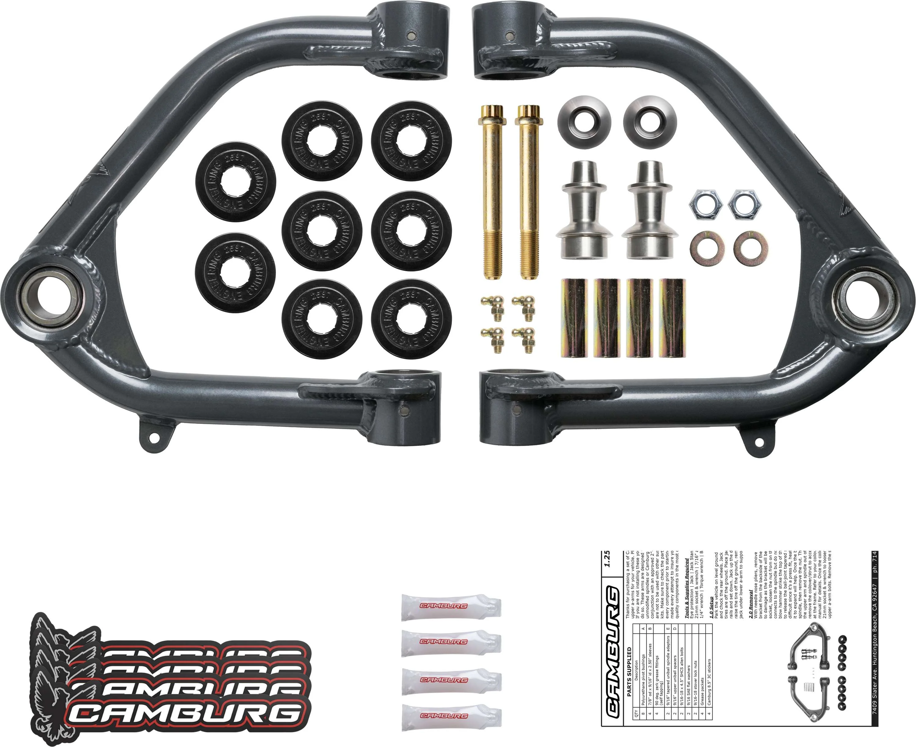 Camburg Ford Raptor '10-14 1.25" Performance Uniball Upper Arms - Image 7
