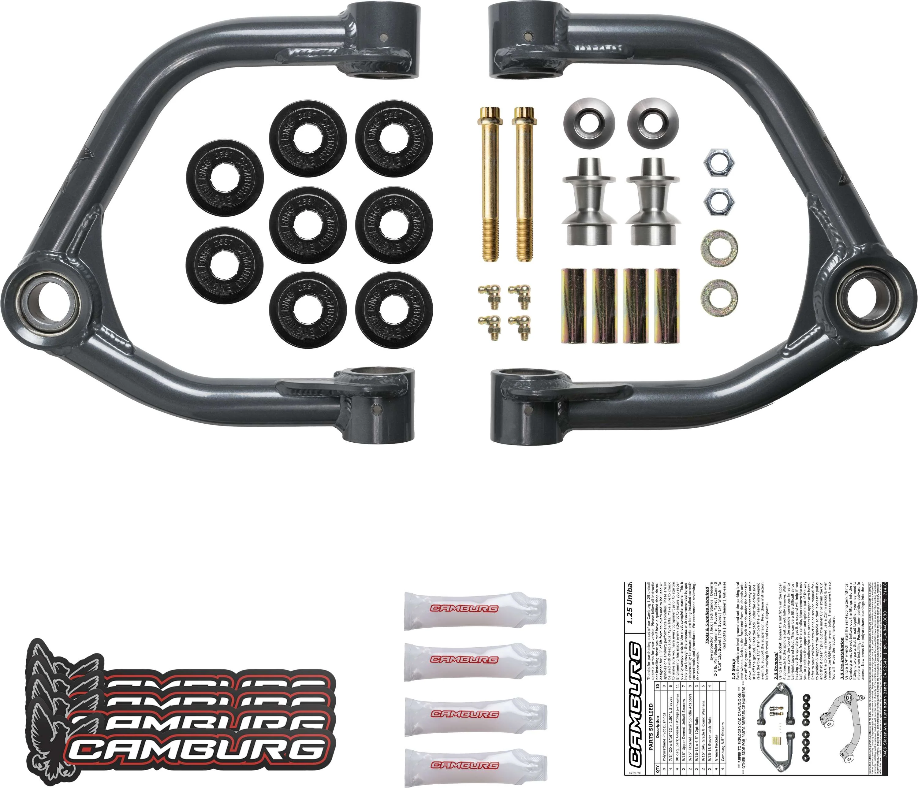 Camburg Ford Raptor '17-18 1.25" Performance Uniball Upper Arms - Image 6