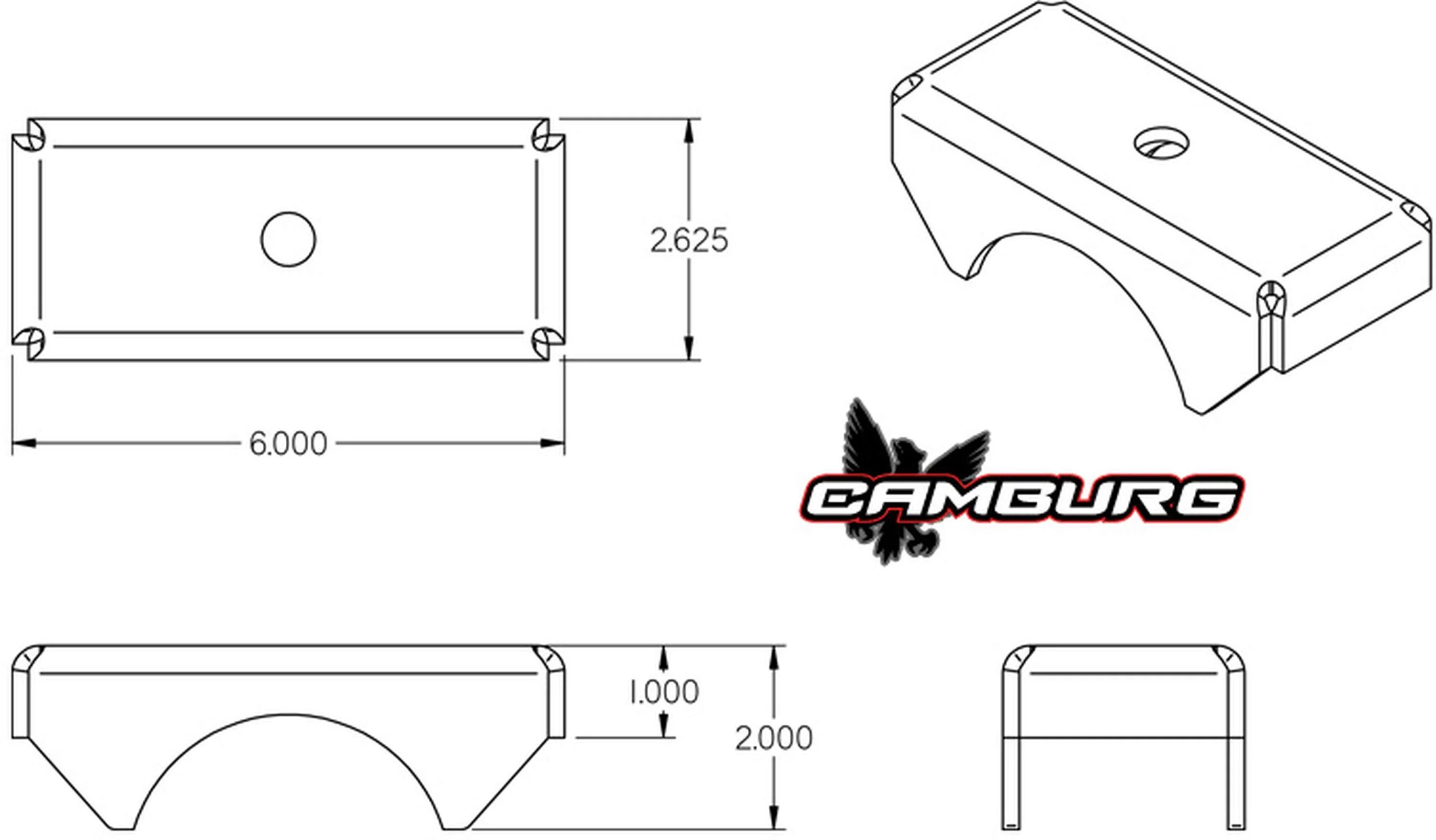 Camburg Leaf Spring Axle Perches - 3.00" OD - Image 3