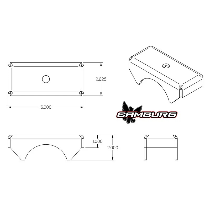 Camburg Leaf Spring Axle Perches - 3.50" OD - Image 2