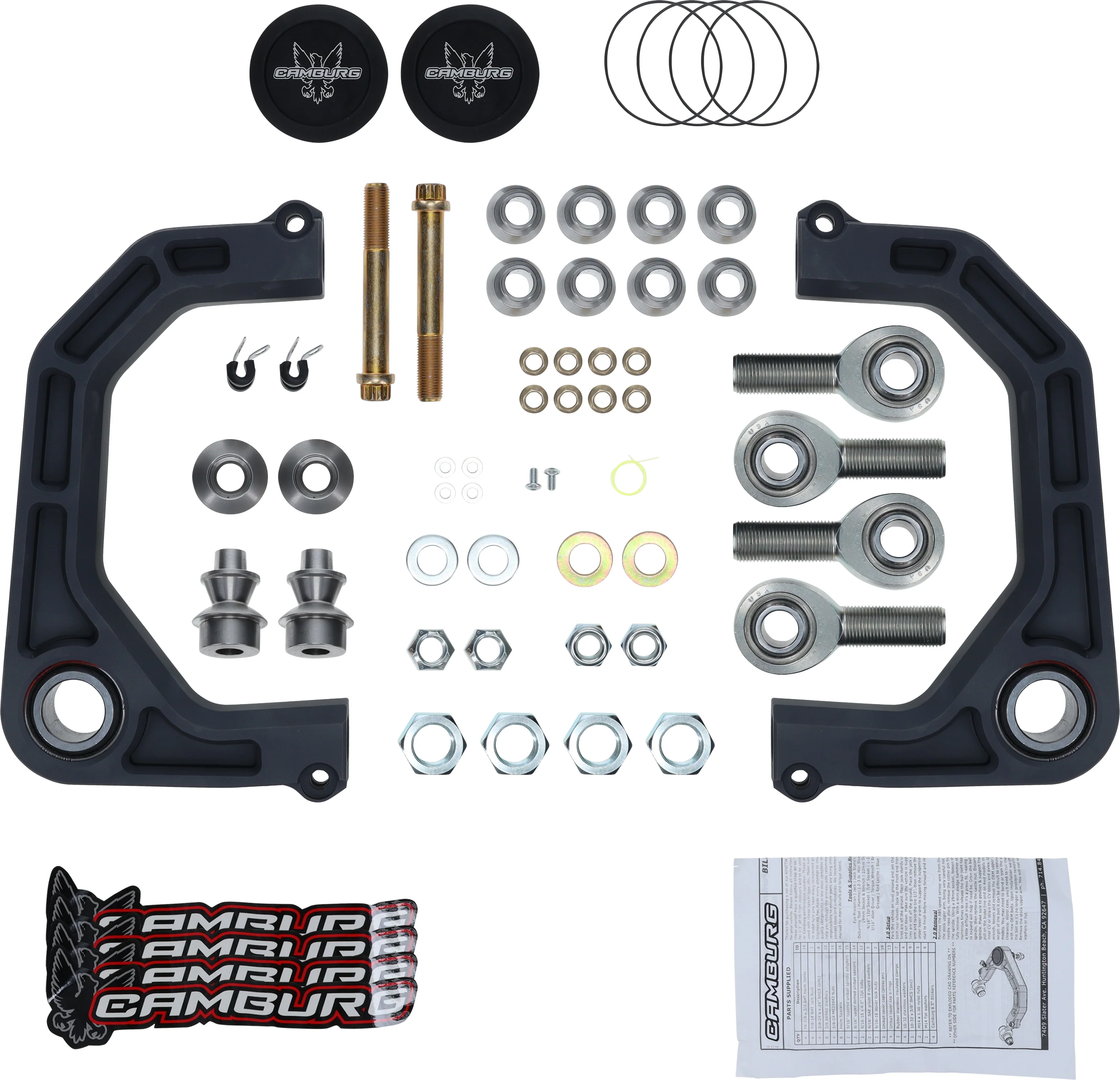 Camburg Toyota Prado 120/150 03-21 KINETIK Billet Uniball Upper Control Arms - Image 8