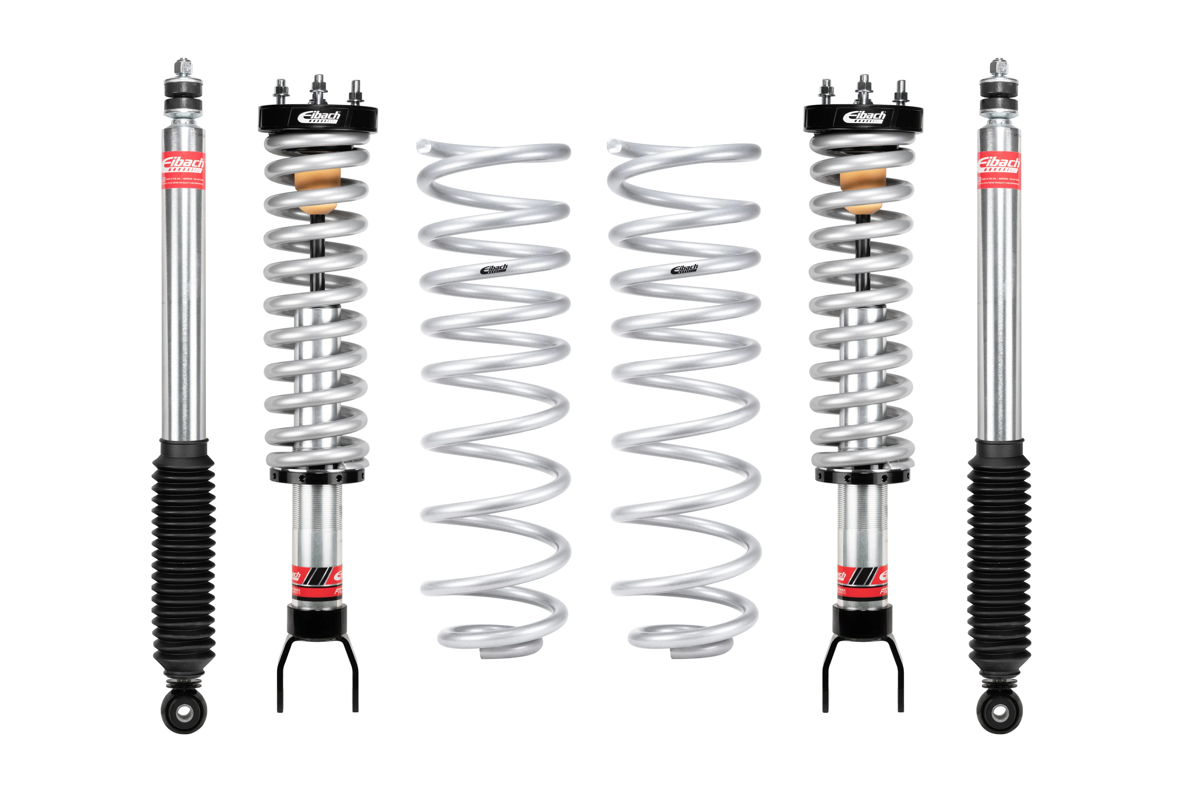 Eibach Pro-Truck Coilover Stage 2 + Rear Shocks w/Pro-Lift Spring Kit for 2019-2024 Ram 1500 4WD RWD w/0-3.2" lift