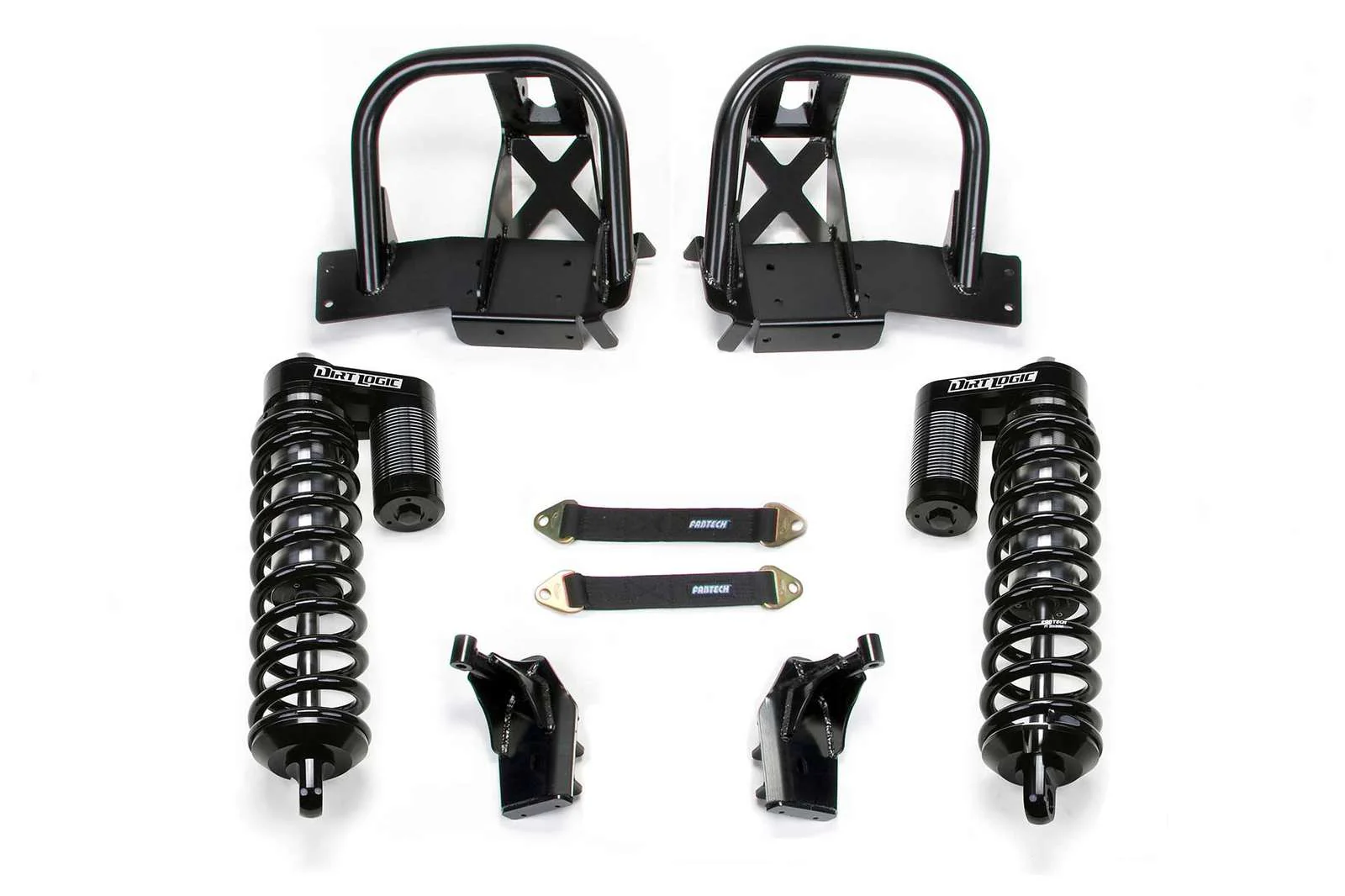 Fabtech 10" Front Dirt Logic 4.0 Coilover Conversion System Kit for 2008-2016 Ford F250 Super Duty 4WD w/10" lift