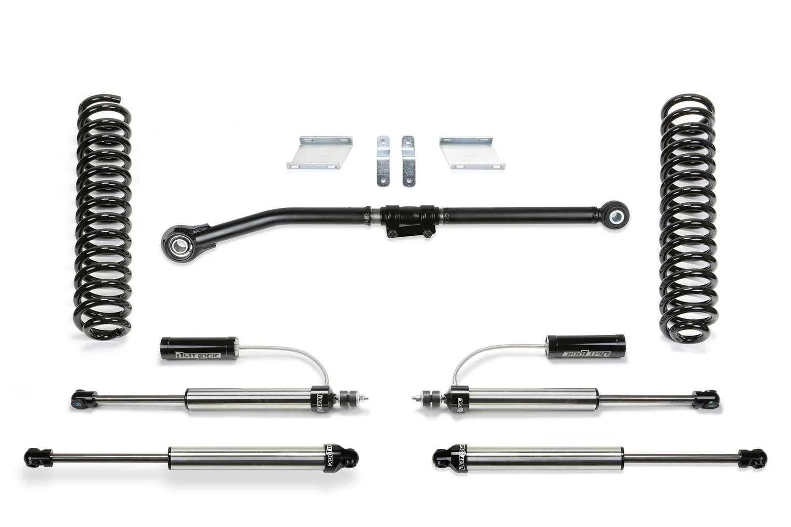 Fabtech 2.5" Basic Lift Kit w/Front Dirt Logic 2.25 Shocks w/Reservoir & Rear 2.25 Shocks for 2017-2024 Ford F250 Super Duty 4WD w/2.5" lift