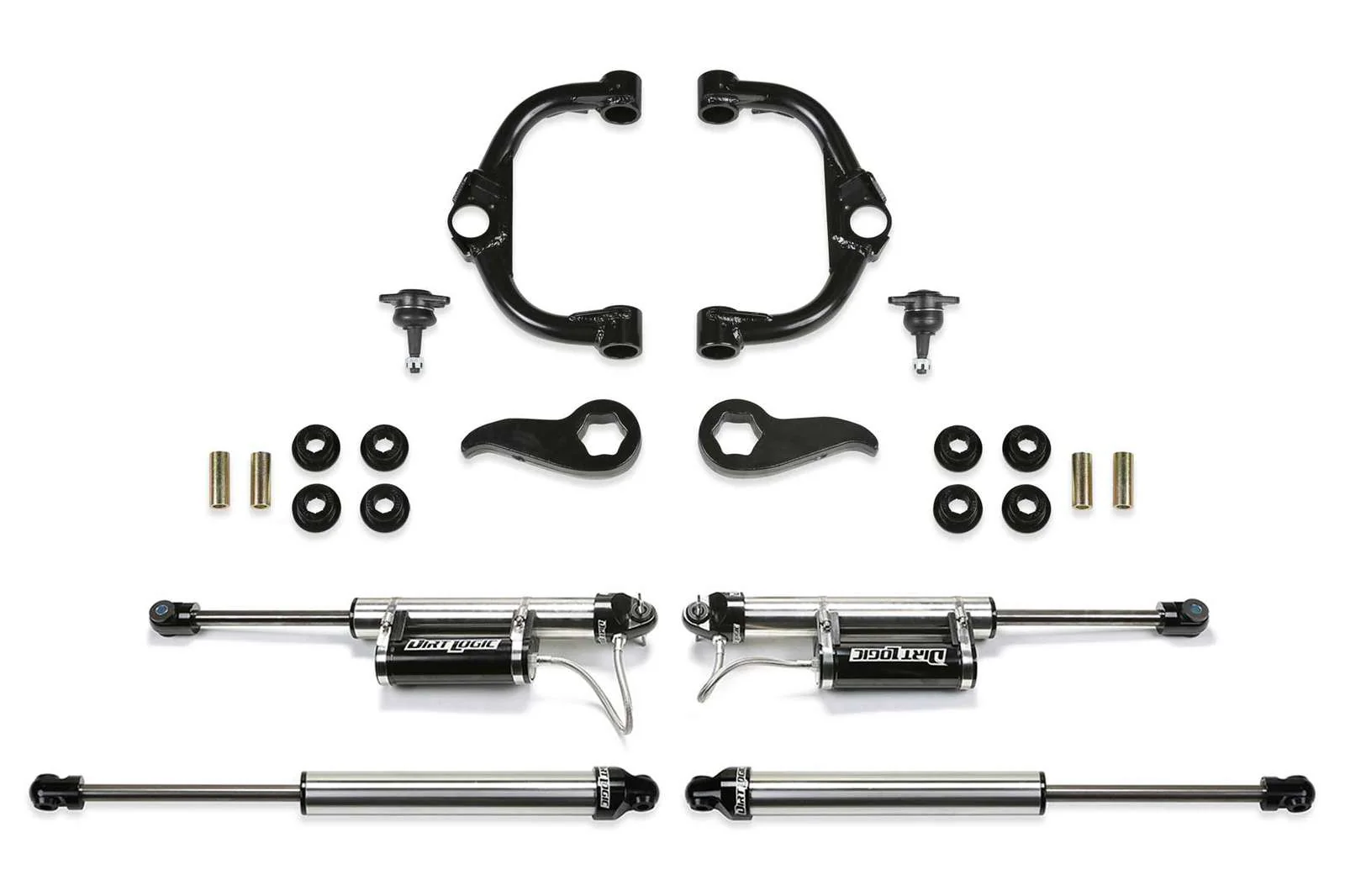 Fabtech 3.5" Ball Joint UCA Lift Kit w/Dirt Logic 2.25 Reservoir Shocks for 2020-2024 GMC Sierra 2500 HD 4WD w/3.5" lift