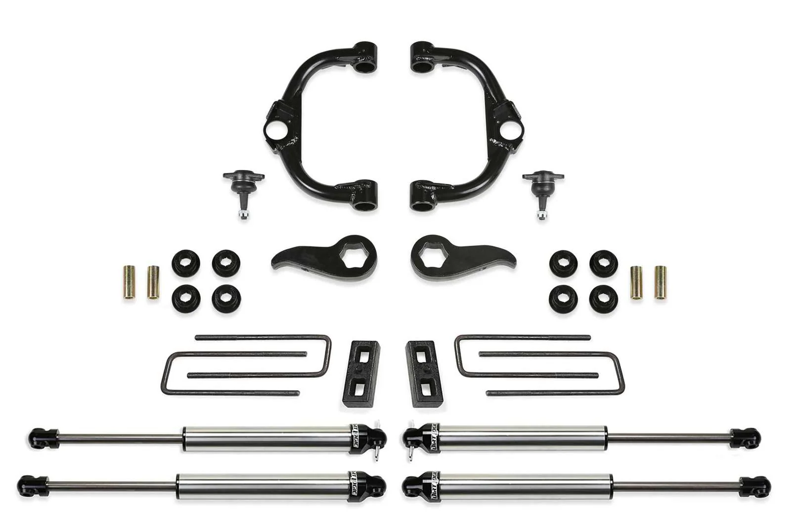 Fabtech 3.5" Ball Joint UCA Lift Kit w/Dirt Logic 2.25 Shocks for 2020-2024 Chevrolet Silverado 3500 HD 4WD w/3.5" lift
