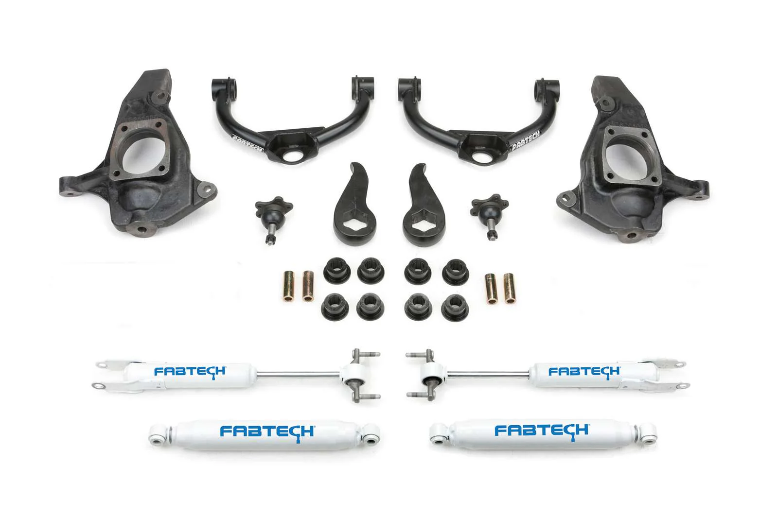 Fabtech 3.5" Ball Joint UCA Lift Kit w/Performance Shocks for 2011-2019 GMC Sierra 2500 HD 4WD RWD w/3.5" lift
