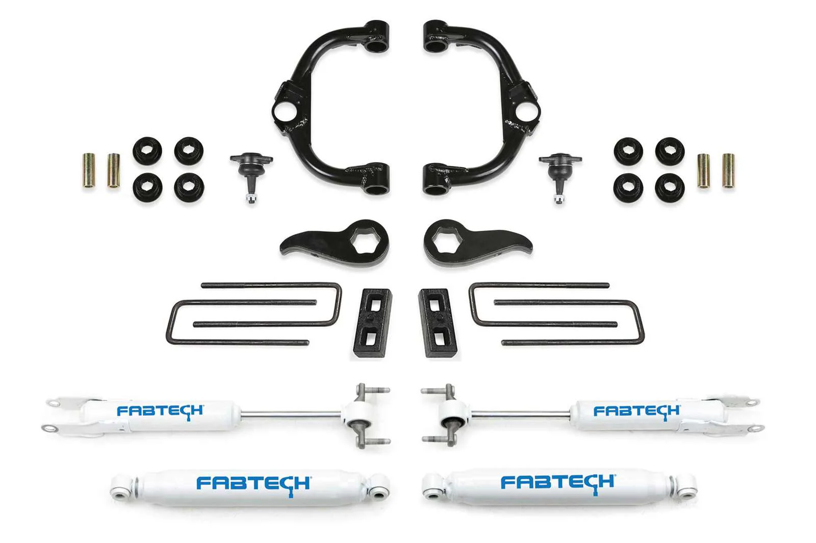 Fabtech 3.5" Ball Joint UCA Lift Kit w/Performance Shocks for 2020-2024 Chevrolet Silverado 3500 HD 4WD w/3.5" lift