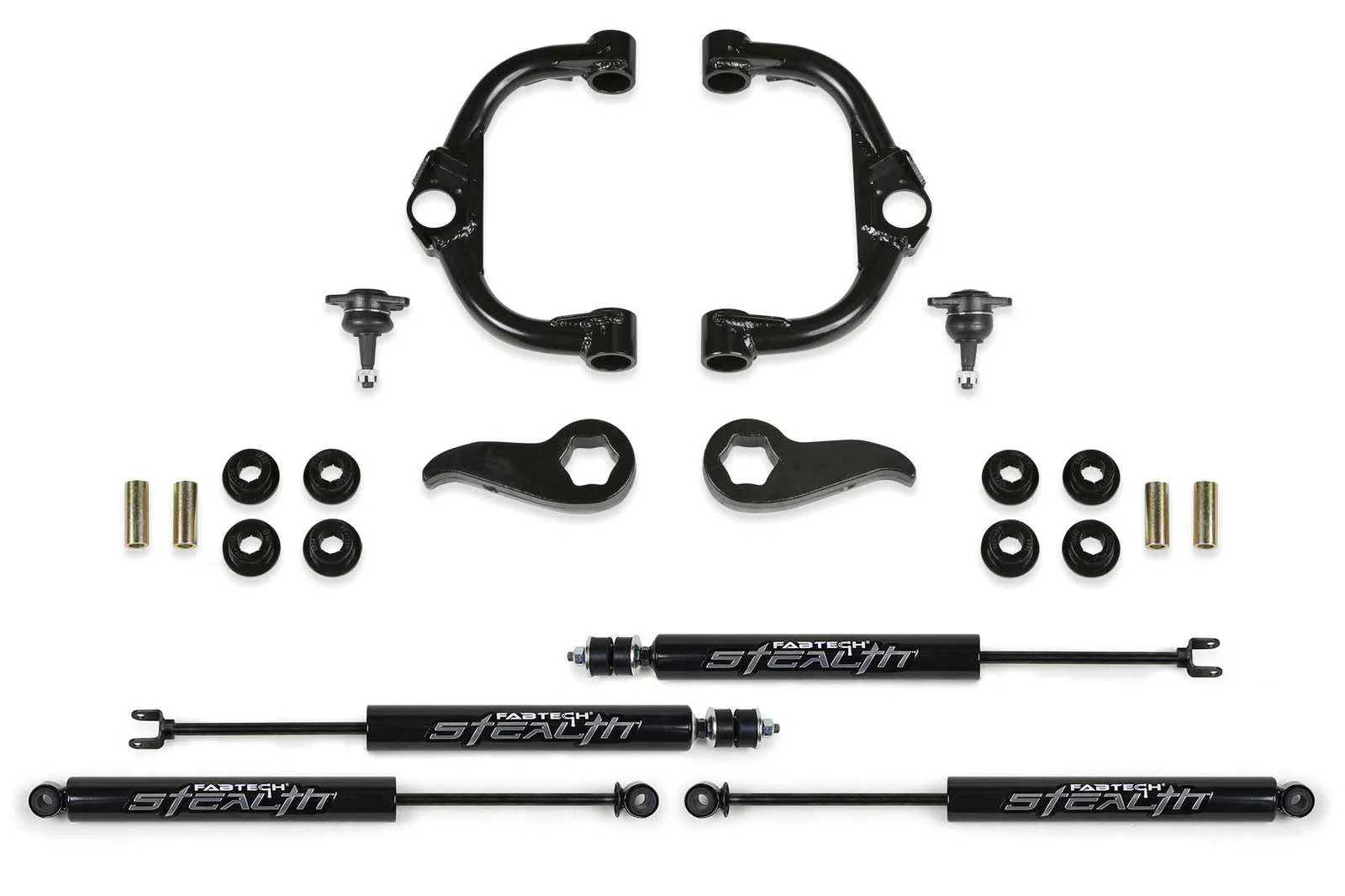 Fabtech 3.5" Ball Joint UCA Lift Kit w/Stealth Shocks for 2020-2024 GMC Sierra 2500 HD 4WD w/3.5" lift