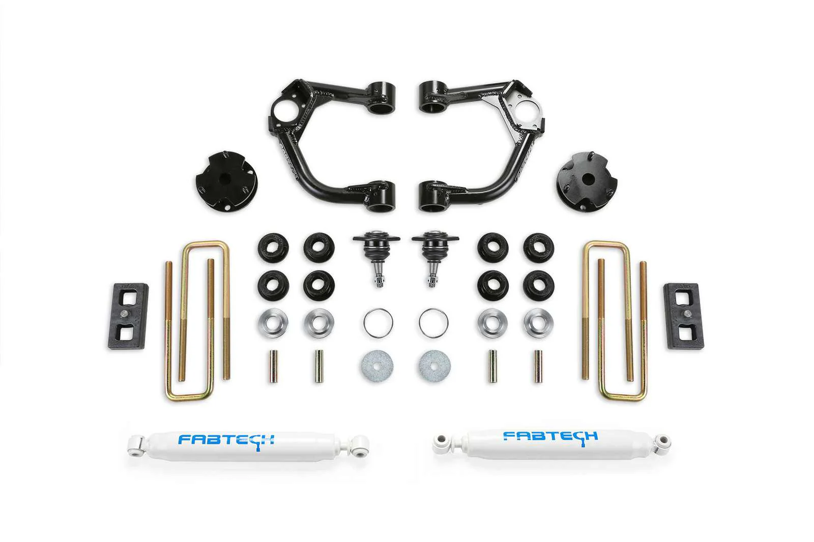 Fabtech 3.5" Ball Joint UCA System w/Rear Performance Shocks Kit for 2019-2023 Ford Ranger 4WD w/3.5" lift