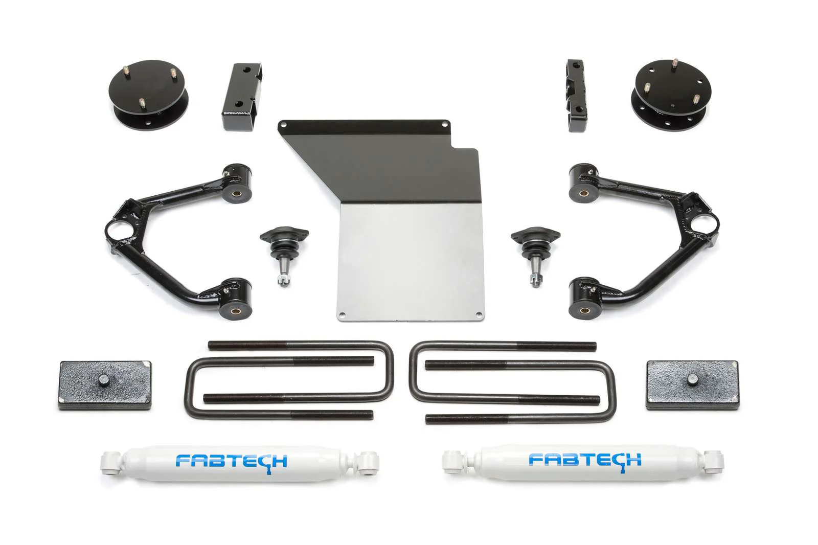Fabtech 3" Ball Joint UCA Lift Kit w/Rear Performance Shocks for 2007-2014 GMC Sierra 1500 4WD RWD w/3" lift