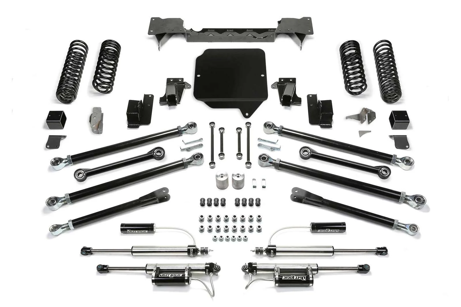 Fabtech 3" Crawler System w/Dirt Logic 2.25 Shocks w/Reservoir Kit for 2018-2024 Jeep Wrangler JL 4WD w/3" lift