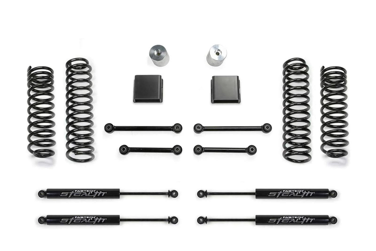 Fabtech 3" Sport 2 Lift Kit w/Stealth Shocks for 2020-2024 Jeep Gladiator 4WD w/3" lift
