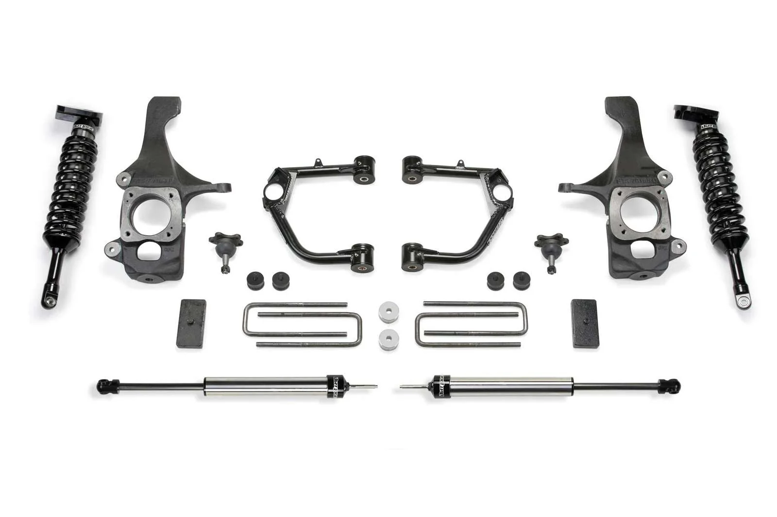 Fabtech 4" Budget UCA System w/Rear 2.25 Shocks Kit for 2007-2021 Toyota Tundra 4WD RWD w/4" lift