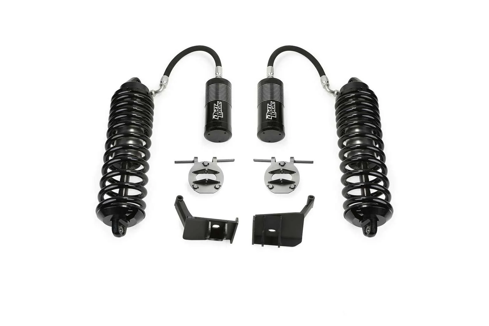 Fabtech 4" Coilover Conversion w/Front Dirt Logic 4.0 Coilovers w/Reservoir Kit for 2017-2024 Ford F350 Super Duty 4WD w/4" lift