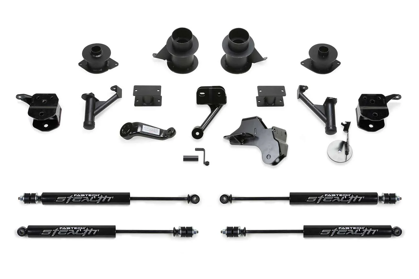 Fabtech 5" Basic Lift Kit w/Coil Spacers & Stealth Shocks for 2019-2024 Ram 2500 4WD w/5" lift