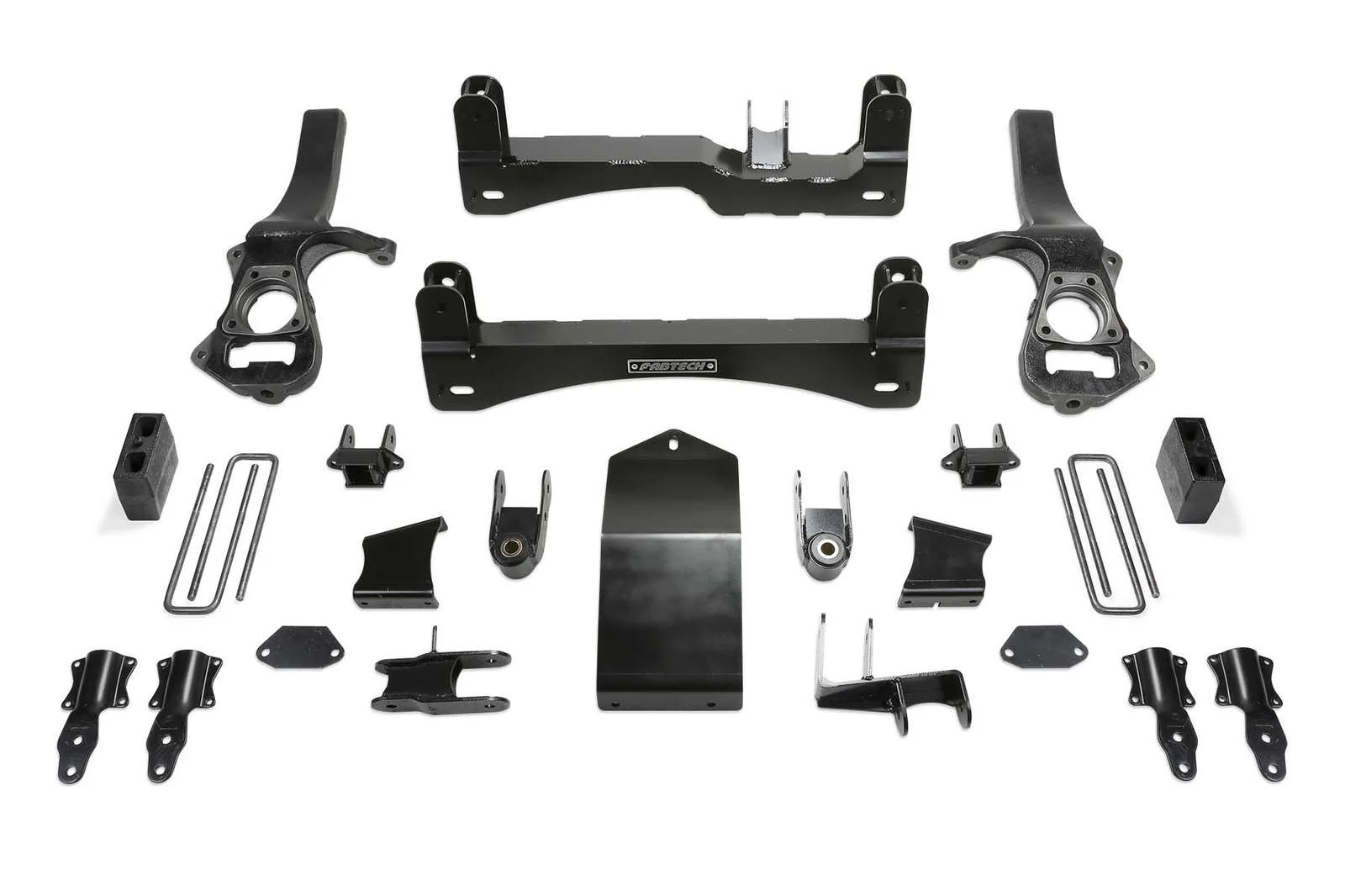 Fabtech 6" Basic System w/Factory Adaptive Ride Control Kit for 2019-2024 Chevrolet Silverado 1500 4WD w/6" lift
