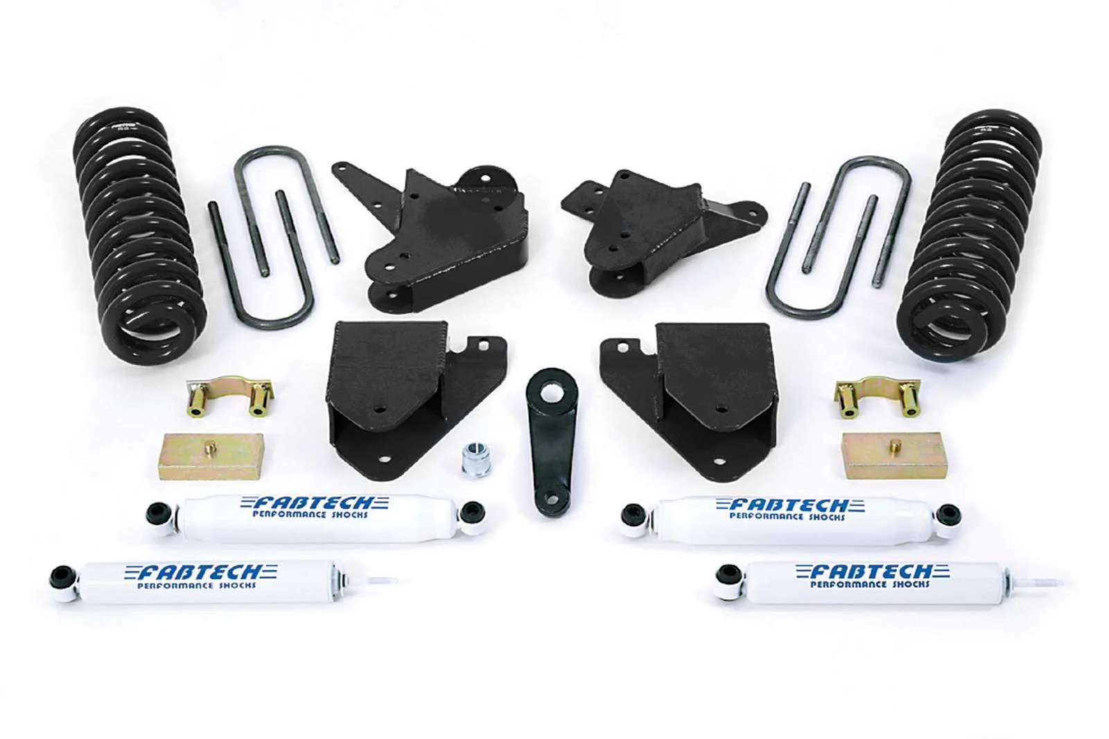 Fabtech 6" Basic System w/Performance Shocks Kit for 1999-2016 Ford F250 Super Duty RWD w/6" lift V8
