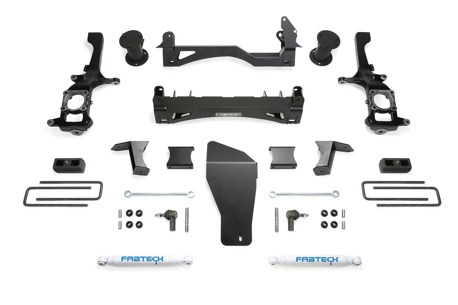 Fabtech 6" Basic System w/Rear Performance Shocks Kit for 2016-2024 Nissan Titan XD 4WD w/6" lift