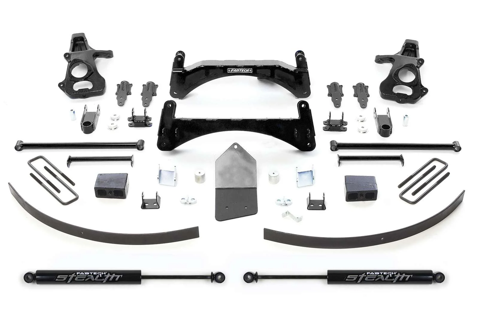 Fabtech 6" Basic System w/Stealth Shocks Kit for 2007-2013 GMC Sierra 1500 RWD w/6" lift
