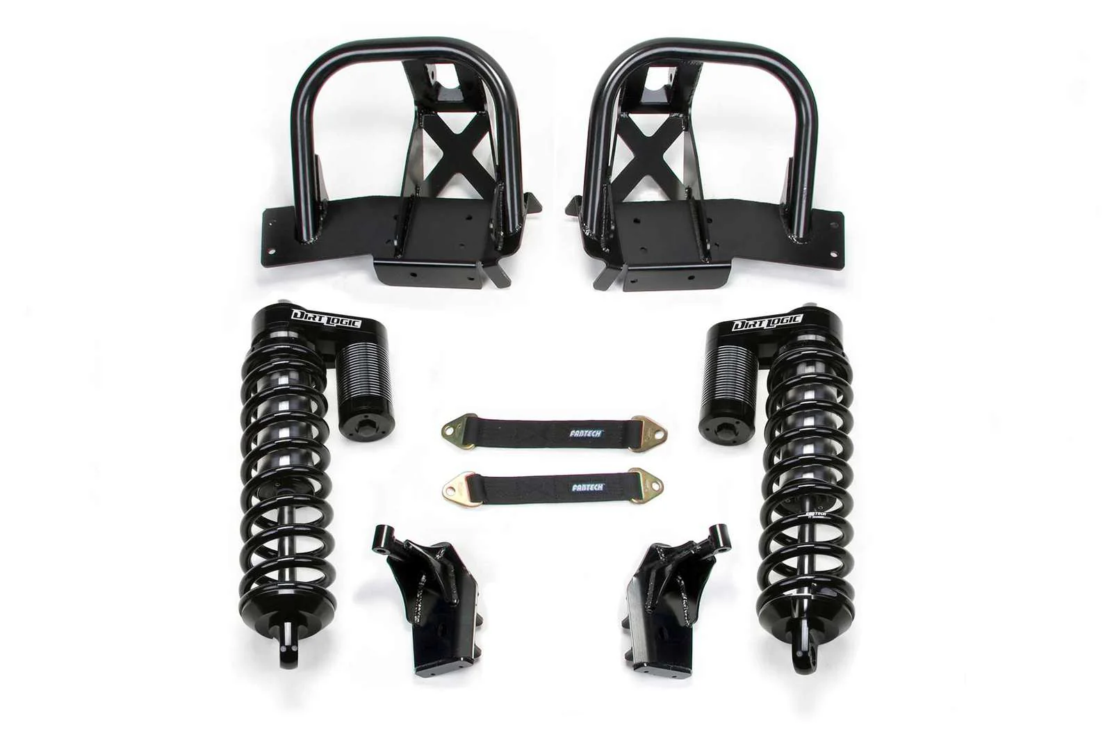 Fabtech 6" Front Dirt Logic 4.0 Coilover Conversion System Kit for 1999-2004 Ford F350 Super Duty 4WD w/6" lift