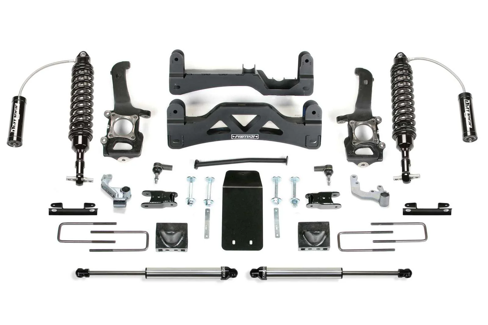Fabtech 6" Performance System Gen 2 w/Front Dirt Logic 2.5 Coilovers w/Reservoir & Rear 2.25 Shocks Kit for 2009-2014 Ford F150 4WD w/6" lift
