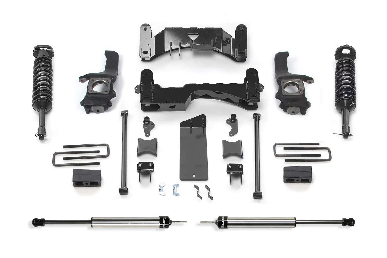 Fabtech 6" Performance System w/Front Dirt Logic 2.5 Coilovers & Rear 2.25 Shocks Kit for 2007-2021 Toyota Tundra 4WD RWD w/6" lift