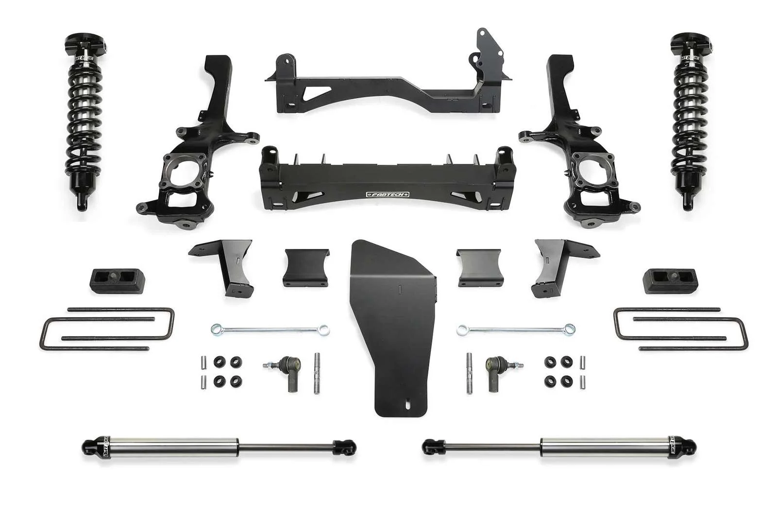 Fabtech 6" Performance System w/Front Dirt Logic 2.5 Coilovers & Rear 2.25 Shocks Kit for 2016-2024 Nissan Titan XD 4WD w/6" lift