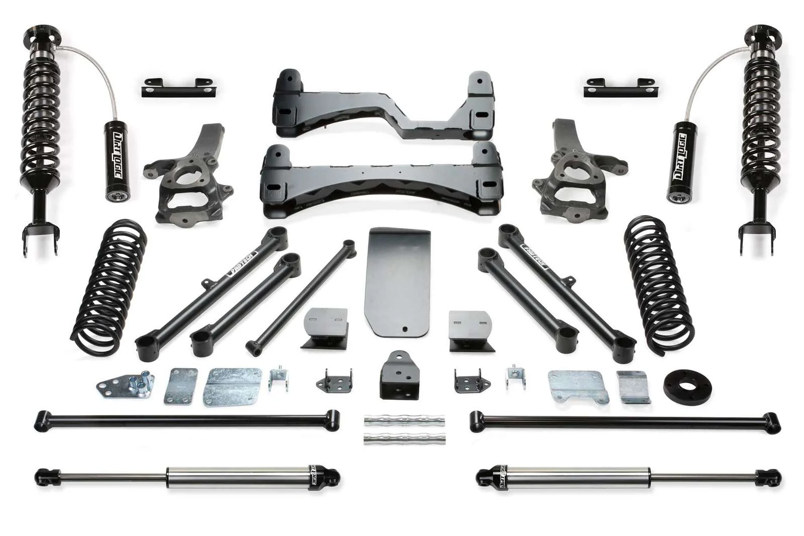 Fabtech 6" Performance System w/Front Dirt Logic 2.5 Coilovers w/Reservoir & Rear 2.25 Shocks Kit for 2009-2018 Ram 1500 4WD w/6" lift