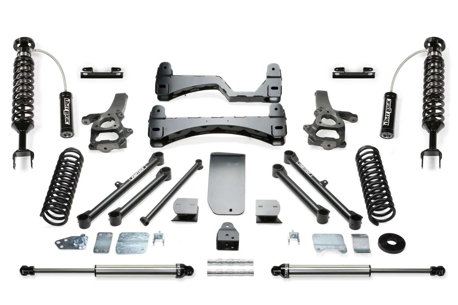 Fabtech 6" Performance System w/Front Dirt Logic 2.5 Coilovers w/Reservoir & Rear 2.25 Shocks Kit for 2009-2018 Ram 1500 4WD w/6" lift