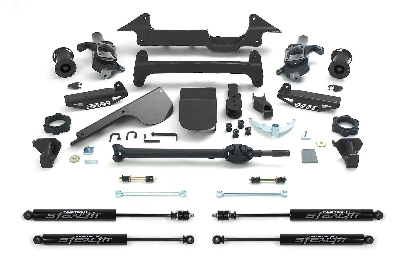 Fabtech 6" Performance System w/Stealth Shocks Kit for 2003-2009 Hummer H2 4WD w/6" lift