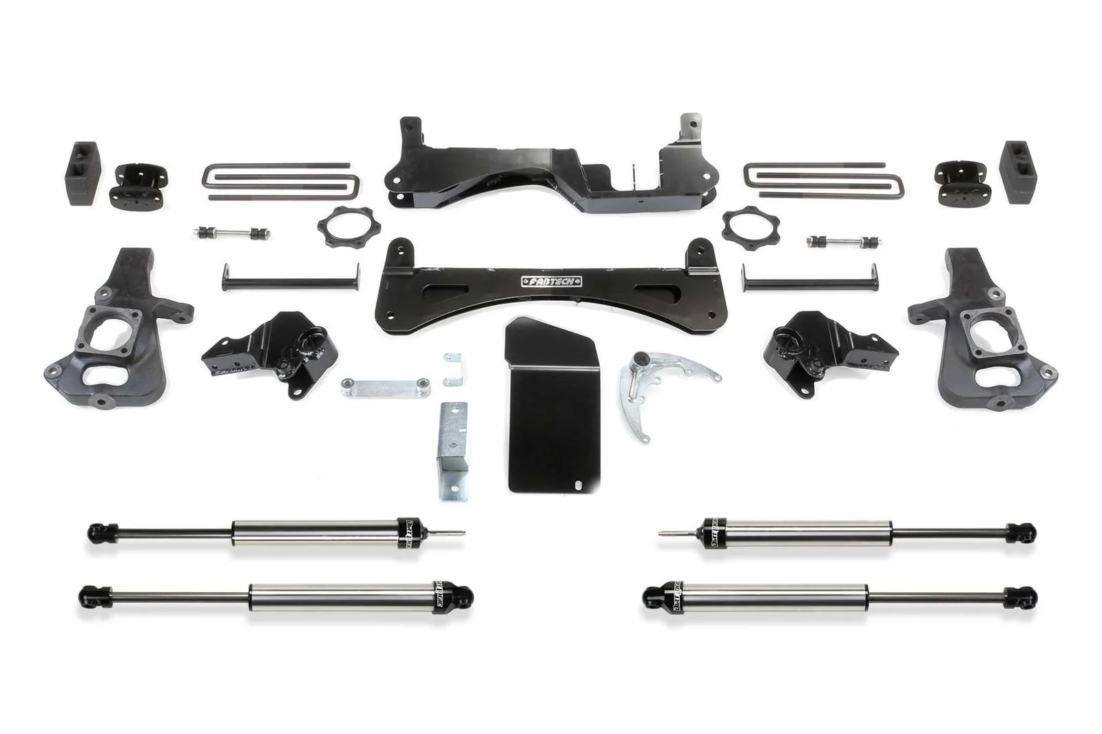 Fabtech 6" RTS System w/Dirt Logic Shocks Kit for 2001-2010 Chevrolet Silverado 2500 HD 4WD RWD w/6" lift