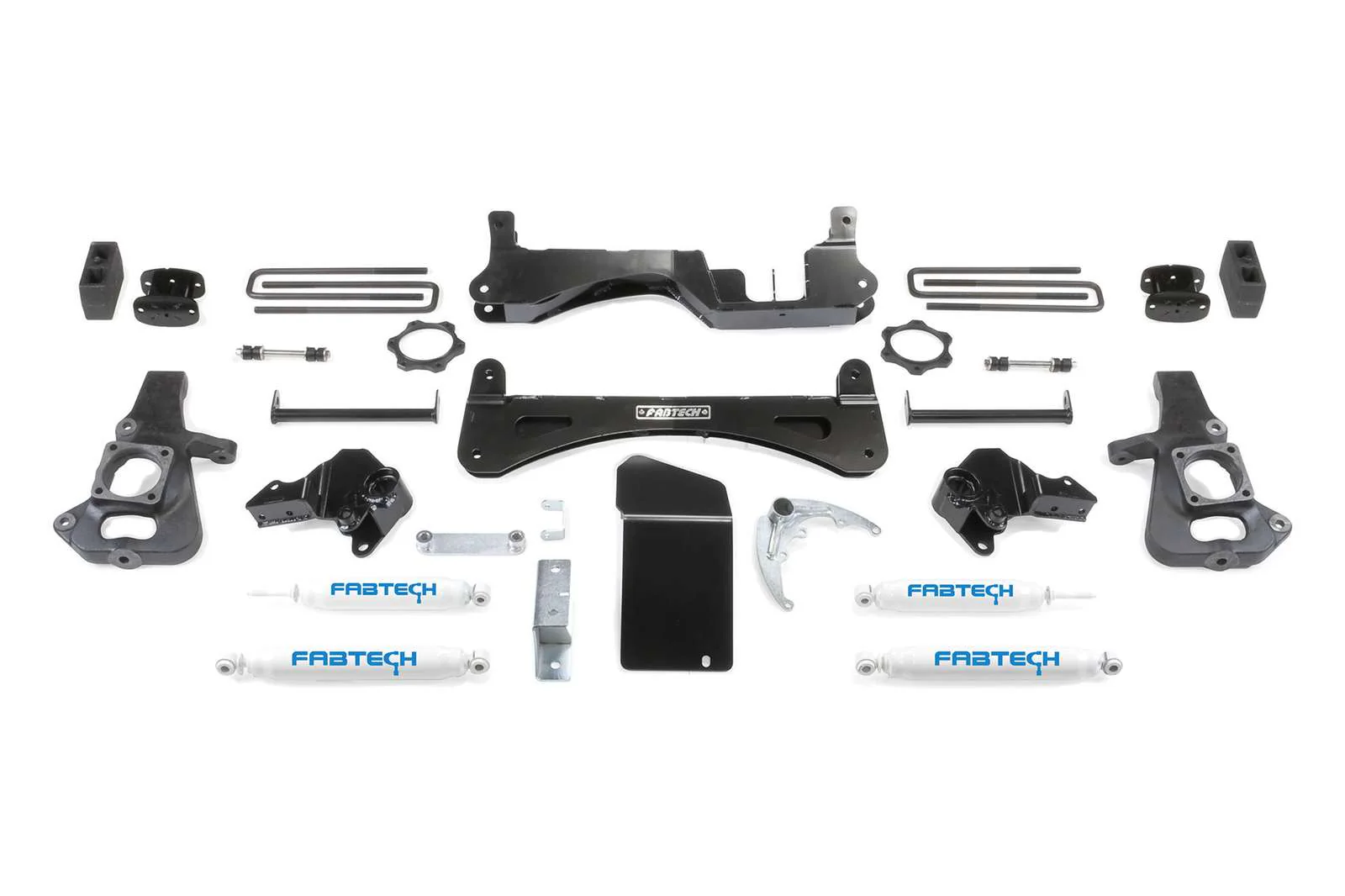 Fabtech 6" RTS System w/Performance Shocks Kit for 2007-2010 Chevrolet Silverado 3500 HD 4WD RWD w/6" lift