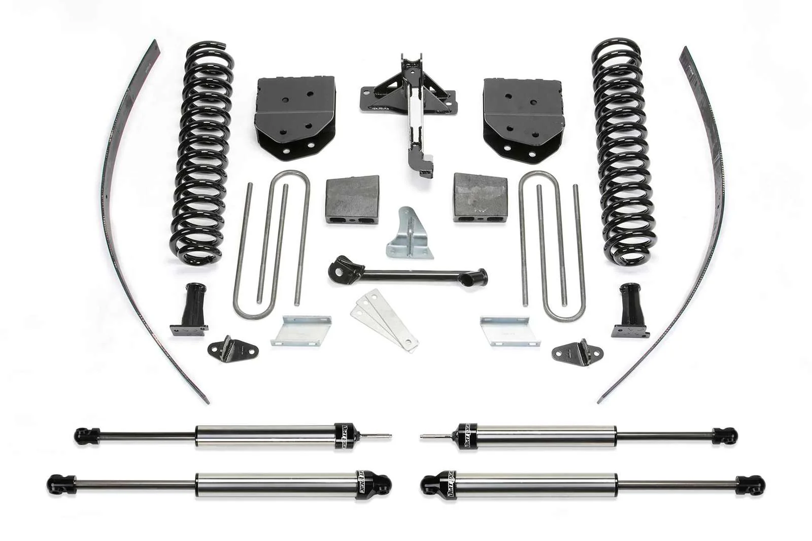 Fabtech 8" Basic System w/Dirt Logic Shocks Kit for 2008-2016 Ford F250 Super Duty 4WD w/8.0" lift w/Overload