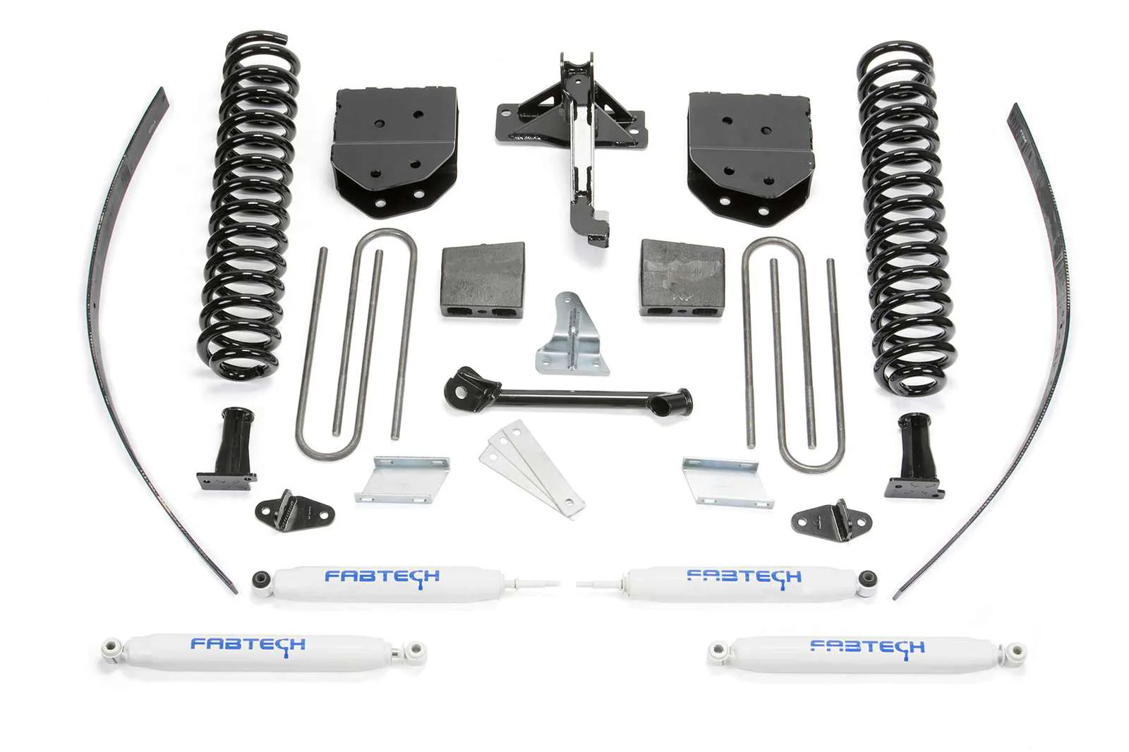 Fabtech 8" Basic System w/Performance Shocks Kit for 2008-2016 Ford F350 Super Duty 4WD w/8.0" lift w/Overload
