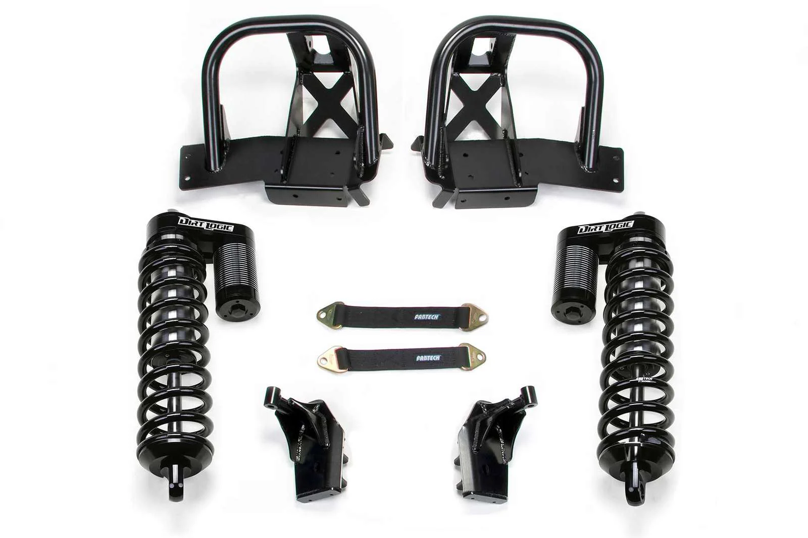 Fabtech 8" Front Dirt Logic 4.0 Coilover Conversion System Kit for 2008-2016 Ford F250 Super Duty 4WD w/8.0" lift