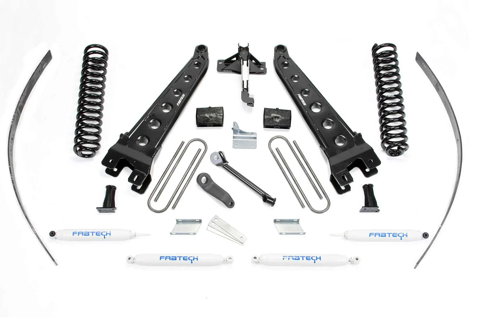 Fabtech 8" Radius Arm System w/Performance Shocks Kit for 2008-2016 Ford F350 Super Duty 4WD w/8.0" lift