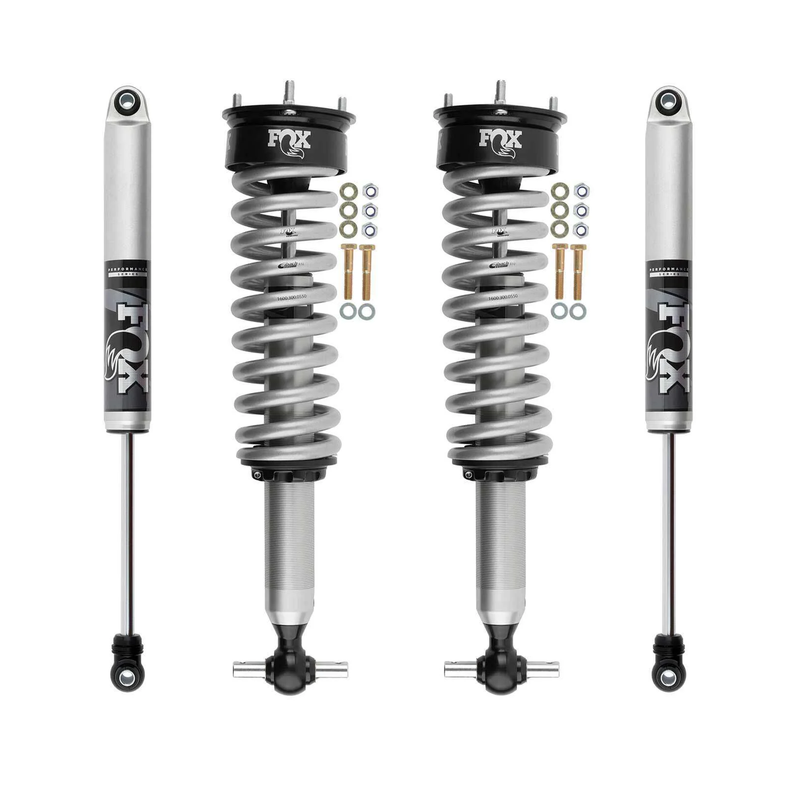 Fox 2.0 Performance Series Coilovers & Shocks Set for 2019-2024 Chevrolet Silverado 1500 Trail Boss 4WD RWD w/0" lift