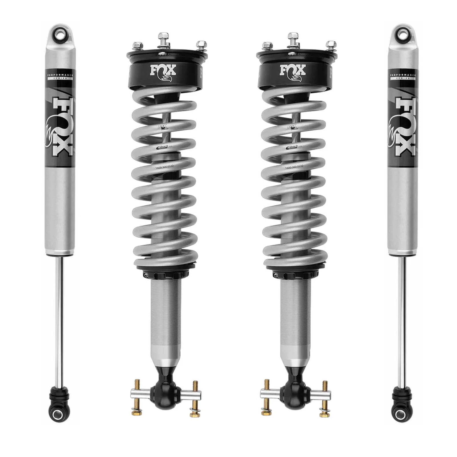 Fox 2.0 Performance Series Set for 2019-2024 Chevrolet Silverado 1500 4WD RWD w/2-3.5" lift