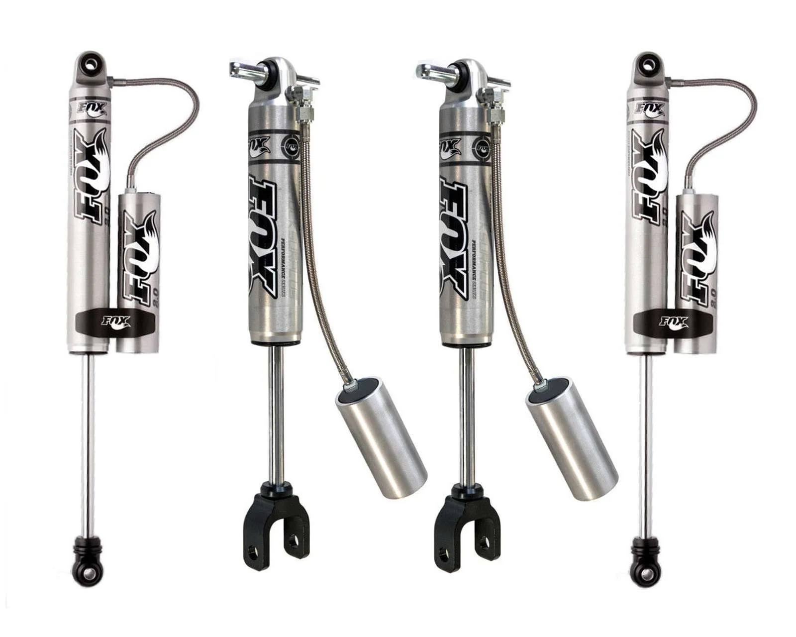 Fox 2.0 Performance Series Shocks w/ Reservoir Set for 2011-2019 GMC Sierra 2500 HD 4WD RWD - Image 2